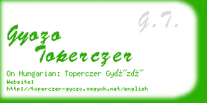 gyozo toperczer business card